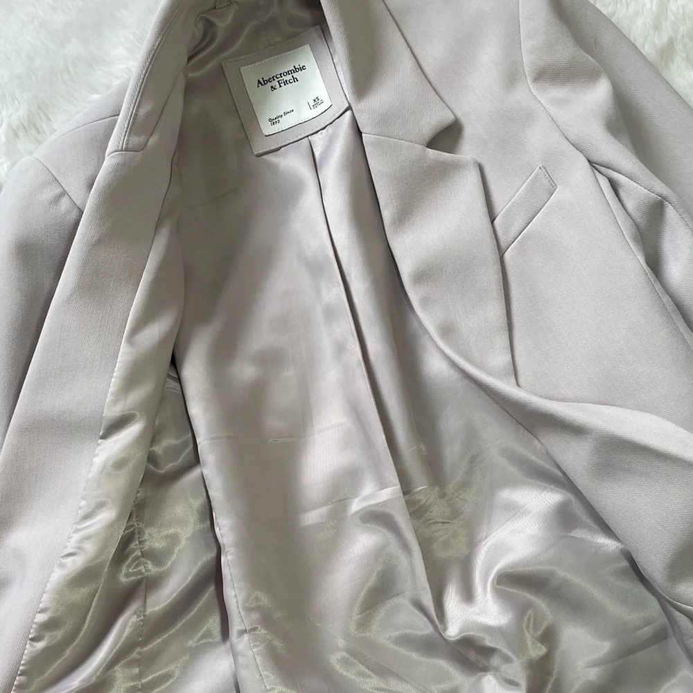 Abercrombie & Fitch Blend Single Breasted Blazer – Beige – Size XS - Picture 4 of 6